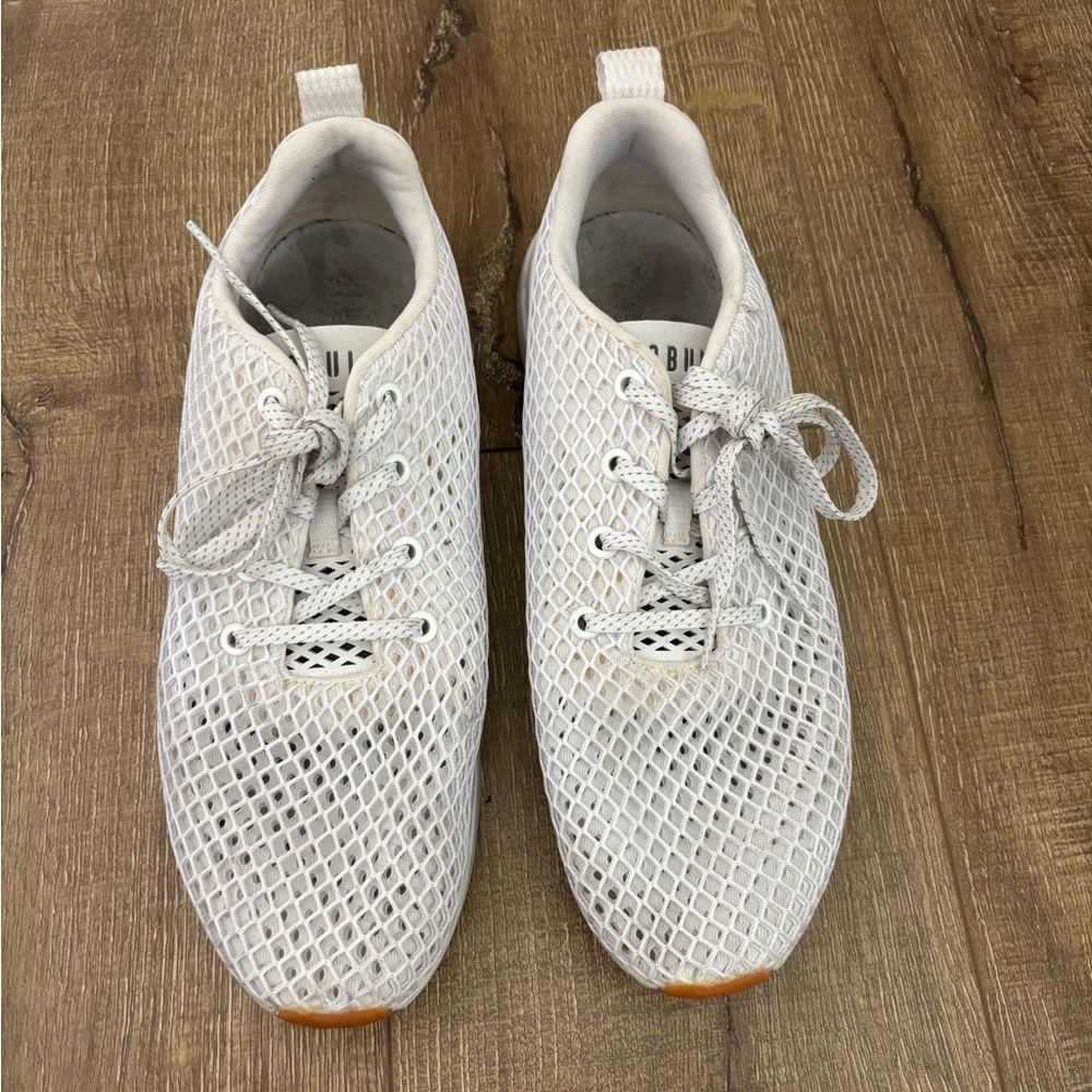 NOBULL White Mesh Athletic Shoes